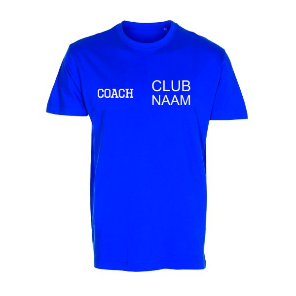 T-shirt eigen tekst coach van een club