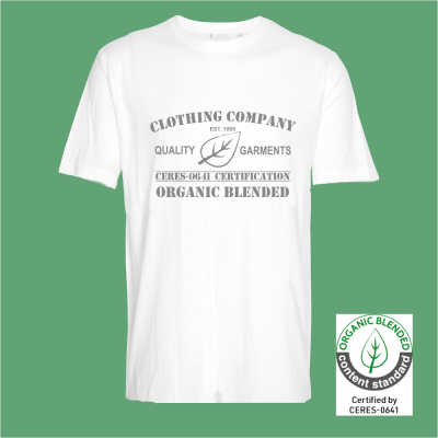 -shirt organic blended clothing company wit regular